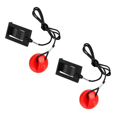 2PCS Treadmill Security Key Round 0.5x1.3in Magnetic Safety Switch, Stop Treadmill Accessories Suitable for NordicTrack, Proform, Weslo, Reebok, Epic, Golds Gym, Healthrider Treadmills, and More