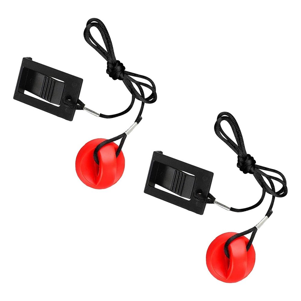 2PCS Treadmill Security Key Round 0.5x1.3in Magnetic Safety Switch, Stop Treadmill Accessories Suitable for NordicTrack, Proform, Weslo, Reebok, Epic, Golds Gym, Healthrider Treadmills, and More