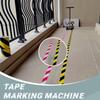 Athletic Field Striping Line Marking Machine, Basketball Court Marking Kit, Hand Push Floor Marking Tool, Tape Marking Machine Hand-Push Tape Sticking Machine for Driveway view 4