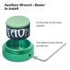 Banly TAOM Round Shaped Pool Cue Chalk, Portable Billiard Chalk with Magnetic Mini Pool Chalk Holder, Pool Stick Chalk Case Container Box for Billiard Cue Tip Tool Pool Table Snooker Accessories view 4