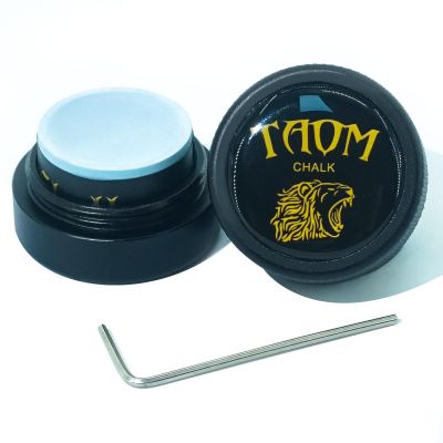 Banly TAOM Round Shaped Pool Cue Chalk, Portable Billiard Chalk with Magnetic Mini Pool Chalk Holder, Pool Stick Chalk Case Container Box for Billiard Cue Tip Tool Pool Table Snooker Accessories