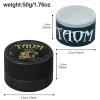 Banly TAOM Round Shaped Pool Cue Chalk, Portable Billiard Chalk with Magnetic Mini Pool Chalk Holder, Pool Stick Chalk Case Container Box for Billiard Cue Tip Tool Pool Table Snooker Accessories view 2