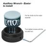 Banly TAOM Round Shaped Pool Cue Chalk, Portable Billiard Chalk with Magnetic Mini Pool Chalk Holder, Pool Stick Chalk Case Container Box for Billiard Cue Tip Tool Pool Table Snooker Accessories view 4