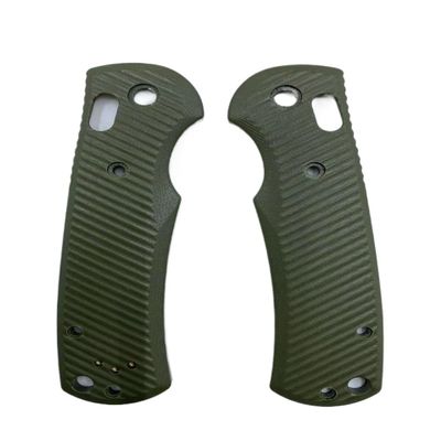 1 Pair Scales Handle Fits for Griptilian 550 551, G10 Custom Handle Patch DIY Replacement Accessory(Green)