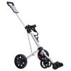 3 Wheel Push Pull Golf Cart, Aluminum Alloy Golf Pull cart, Foldable, 6.6 lbs Lightweight, Bearing Capacity 44 lbs, Water Bottle Holder Golf Carts, with Foot Brake, for Golf Bags view 1