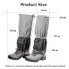 LYHXYLFT Leg Gaiters,Lightweight Leg Gaiters,Outdoor Ankle Leg Gaiters,Hook Loop Design for Easy Off,for Hiking Trekking Climbing Hunting and Skiing(Black) view 2