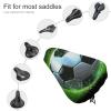 Cool Soccer Ball Waterproof Bike Seat Cover Rainproof and Dust Resistant Bike Seat Saddle Cover Bicycle Seat Cushion Protector with Drawstring view 3
