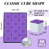 Junkin Pool Chalk Cubes Billiard Cue Pool Stick Chalk Table Accessories for Clubs Bars Home(Purple,48 Pcs) view 2