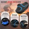 BLUEWIND New Noseless Oversized Bike Seat, Wide Bicycle Saddle Novel Backrest Design for Electric Bike, Universal Fit Exercise Bike or Road Stationary Bike Seat Cushion for Men & Women (Blue) view 2