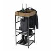 lukar Police Gear Rack Police Gear Stand Military Gear Stand Black Military Gear Rack Hanger Stand for Duty Uniform,Belt,Vest,Shoes Storage view 1