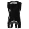 Linjinx Men's Police Officer Cosplay Outfits Jumpsuit Set Adult Halloween Costume Role Play Uniform Black X-Large view 4