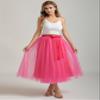 AiberLisha A line Tea Length Tulle Skirt for Party Prom Casual Wear Hot Pink S-M view 4