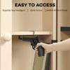 LOIUO 12 PCS Gun Rack Pistol Hangers for Gun Safe Shelf Gun Holder Cabinet Accessory, Handgun Hanger Pistol Organizer for Display and Storage view 4