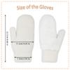 FGSS Winter Warm Mittens for Women Men - Soft Faux Rabbit Fur Mittens Elastic Cuff Fashionable Stretchy Knit Gloves Cold Weather view 3
