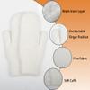 FGSS Winter Warm Mittens for Women Men - Soft Faux Rabbit Fur Mittens Elastic Cuff Fashionable Stretchy Knit Gloves Cold Weather view 4