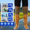 KPHYMOD Fly Fishing Waders Lightweight Wading Boots, PVC Waterproof Hunting Hip Boot W/Adjustable Drawcord and Anti-Slip Soles(8.5) view 3