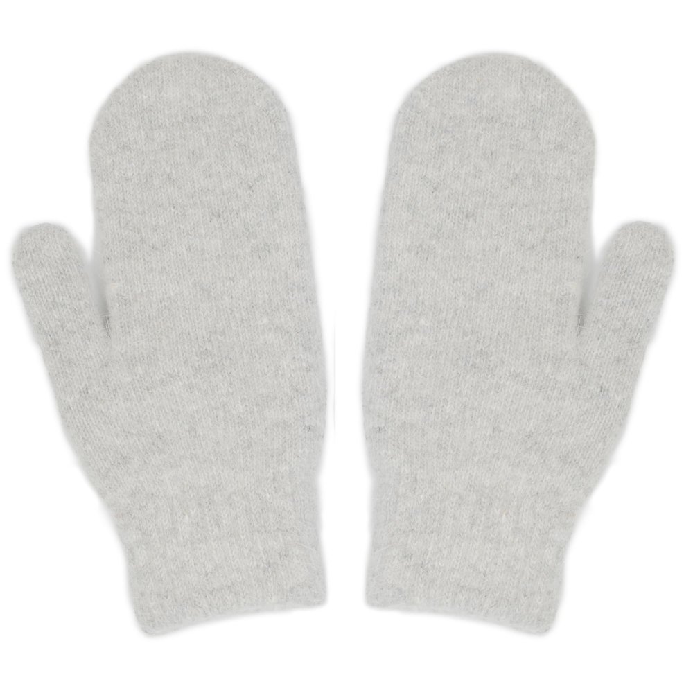 FGSS Winter Warm Mittens for Women Men - Soft Faux Rabbit Fur Mittens Elastic Cuff Fashionable Stretchy Knit Gloves Cold Weather