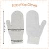 FGSS Winter Warm Mittens for Women Men - Soft Faux Rabbit Fur Mittens Elastic Cuff Fashionable Stretchy Knit Gloves Cold Weather view 3