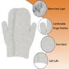 FGSS Winter Warm Mittens for Women Men - Soft Faux Rabbit Fur Mittens Elastic Cuff Fashionable Stretchy Knit Gloves Cold Weather view 4