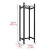 SGeneE Upright Freestanding Sports Equipment Rack Stand for Baseball Bats/Softball Bat/Sport Bags/Gloves/Balls, Black Multi-Purpose Steel Storage Organizers,Style1 view 2