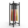 SGeneE Upright Freestanding Sports Equipment Rack Stand for Baseball Bats/Softball Bat/Sport Bags/Gloves/Balls, Black Multi-Purpose Steel Storage Organizers,Style1 view 4