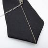 Black Necktie For Metal Chain Crystal Pendant Jewelry Bowtie Evening Adjustable Pre-Tied Bow view 3