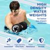 Sunlite Sports Water Weights Pool Exercise Dumbbells, Water Aerobic Equipment, High-Density EVA-Foam Dumbbell with Handle Strip, Aqua Therapy, Pool Fitness, Water Exercise, Set of 2 view 4
