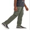 Wrangler Authentics Boys' Cargo Pant, Olive, 5 Slim view 3