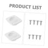 INOOMP 1set Recessed Nylon Pull Handles for Boats Hatch Latch for Cabinet Doors and Decks Sturdy Hardware Accessory for and Installation view 3