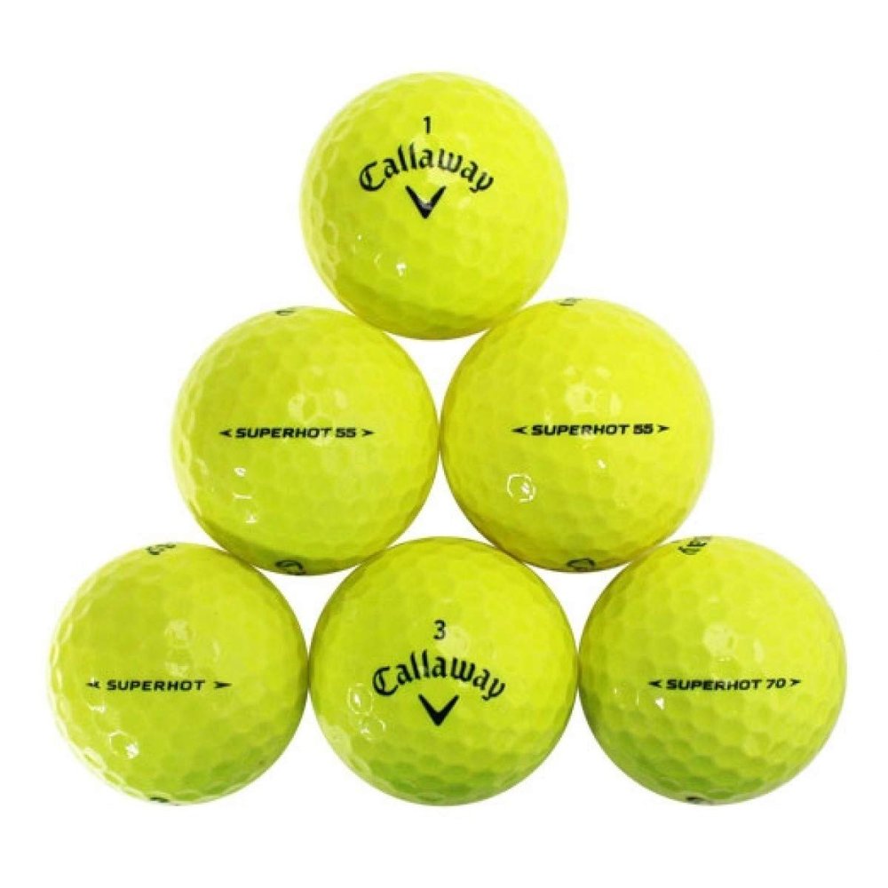 LostGolfBalls 500 Premium Brands Yellow Golf Ball Mix, Recycled & Used Golf Balls, Mint Condition, AAAAA Quality, Top Brands & Styles in Yellow