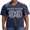 Custom Replica Football Jerseys for Men Personalized Team Name & Number Football Jerseys 2 Side (True Navy-S) view 2