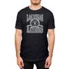 Hybrid Sports NFL - Las Vegas Raiders - Stacked Banner Circle - Men's and Women's Short Sleeve T-Shirt - Size Large - Las Vegas Raiders - Black view 1