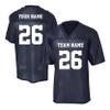 Custom Replica Football Jerseys for Men Personalized Team Name & Number Football Jerseys 2 Side (True Navy-3XL) view 1
