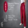 TAO MARTIAL Kung Fu Pants Wing Chun Tai Chi Style with Pockets, Loose Pant Rayon V3 (WC Burgundy, Size XL) view 3