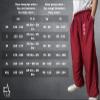 TAO MARTIAL Kung Fu Pants Wing Chun Tai Chi Style with Pockets, Loose Pant Rayon V3 (WC Burgundy, Size XL) view 4