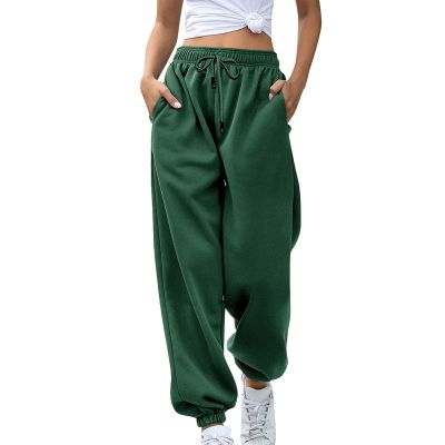 2025 Cinch Bottom Sweatpants Women's Casual High Waisted Pockets Joggers Sport Workout Active Baggy Lounge Trousers