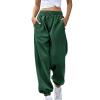 2025 Cinch Bottom Sweatpants Women's Casual High Waisted Pockets Joggers Sport Workout Active Baggy Lounge Trousers
