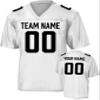 Custom Replica Football Jerseys for Men Personalized Team Name & Number Football Jerseys 2 Side (White-XS) view 1