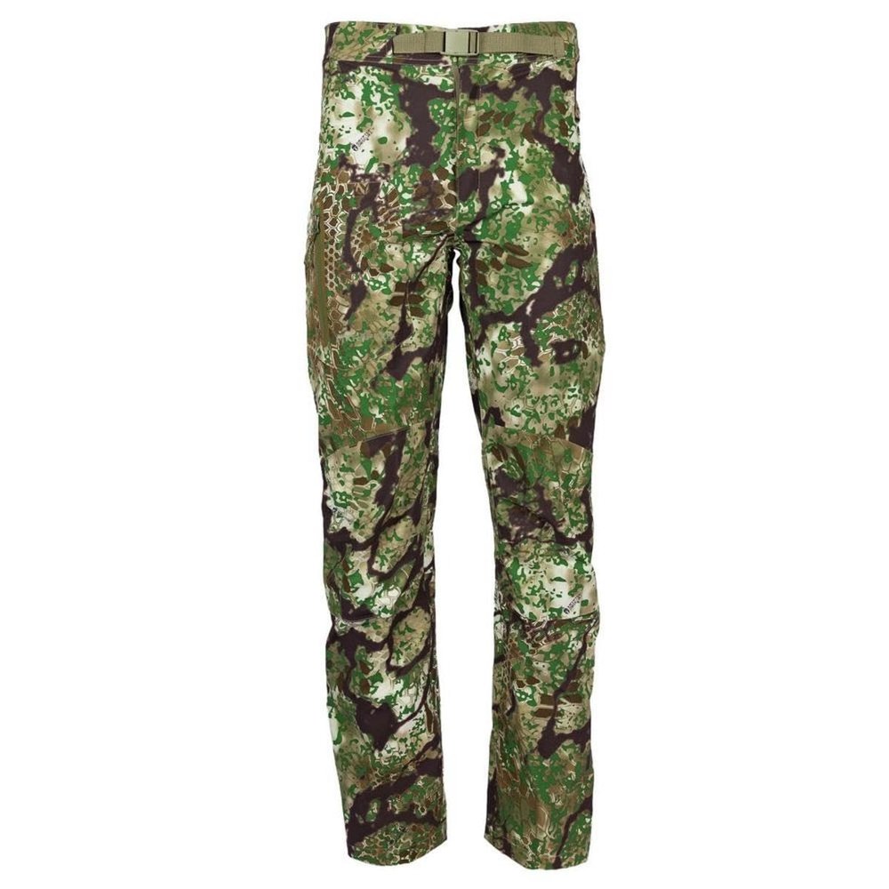 Kryptek Men's Koldo Pant Waterproof Windproof 3 Layer Rain Pant with Reinforced Zones Ventilation, Obskura Transitional - L