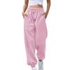 2025 Cinch Bottom Sweatpants Women's Casual High Waisted Pockets Joggers Sport Workout Active Baggy Lounge Trousers view 1