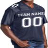 Custom Replica Football Jerseys for Men Personalized Add Your Team Name & Number Football Jersey (True Navy-2XL) view 2