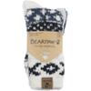 BEARPAW 4 Pair Pack Cozy Super Soft Lounge Socks Multi Pattern Crew Socks, Blue Nights view 3