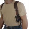 Barsony Brown Leather Shoulder Holster for Canik TP9 Sub Elite 3.6" Right view 2