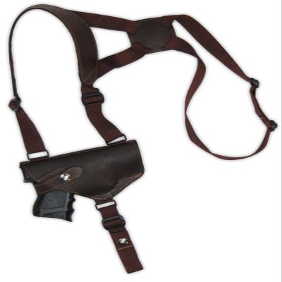 Barsony Brown Leather Shoulder Holster for KAHR ST9 4" Right