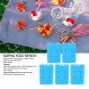 Asixxsix Ultra Thin Reusable Freezer Packs for Coolers and Lunch Boxes, 5 Pack Space Saving Ice Packs with Gel Form for Breastmilk Bags, Camping and Fishing view 2