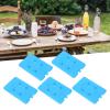 Asixxsix Ultra Thin Reusable Freezer Packs for Coolers and Lunch Boxes, 5 Pack Space Saving Ice Packs with Gel Form for Breastmilk Bags, Camping and Fishing view 3
