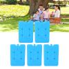 Asixxsix Ultra Thin Reusable Freezer Packs for Coolers and Lunch Boxes, 5 Pack Space Saving Ice Packs with Gel Form for Breastmilk Bags, Camping and Fishing view 4