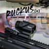 Monstrum Ruckus (e) 3X Prism Scope with Electronic Button Control and Shake Awake | DX1 Reticle view 3