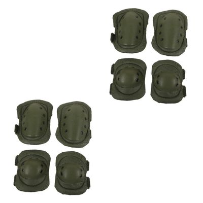 ARTIBETTER 2 Sets Knee and Elbow Support Brace Men Compression Pads Soft Shell for Outdoor Sports