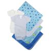Bambini NC-0403L Baby Boy 8 Piece Layette Sets White & Blue - Large view 1
